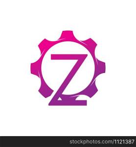 Z Letter logo creative concept template design