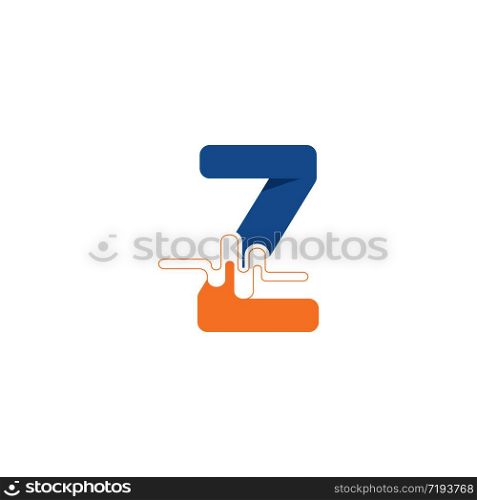 Z Letter logo on pulse concept creative template design