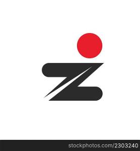 z letter people concept design template web