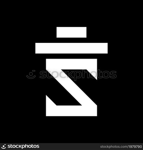 Z Letter pillar logo template icon design