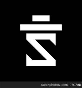 Z Letter pillar logo template icon design