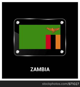 Zambia Independence day design card vector