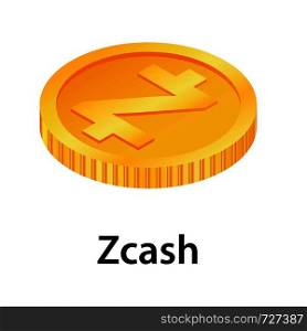Zcash icon. Isometric illustration of zcash vector icon for web. Zcash icon, isometric style