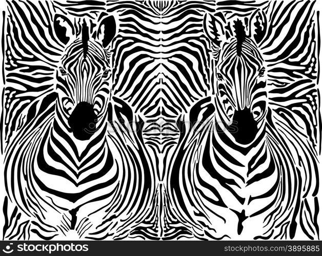 Zebra pattern background