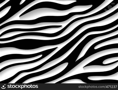 Zebra Pattern with 3D Effect