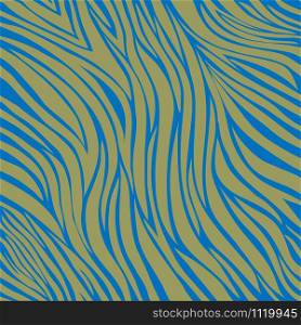 Zebra seamless pattern in abstract style in blue and green,Vector illustration seamless swatch in the swatches panel, for wrapping paper, textile, fabric, wallpaper, fashion, clothing and bags