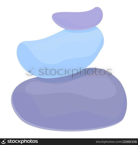Zen stones icon cartoon vector. Stress concentration. Think mind. Zen ...