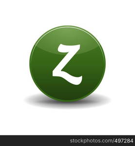 Zerply icon in simple style on a white background. Zerply icon, simple style