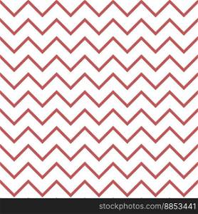 Zig zags decorative adornment. Geometric motif, curved lines ornament, Christmas xmas vibes. Seamless pattern, wallpaper or wrapping paper decor, textile background print. Vector in flat style. Curved lines or zig zags decorative pattern print