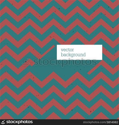 Zigzag grunge pattern with space for text. Vector