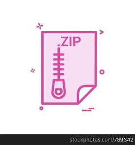 ZIP application download file files format icon vector design