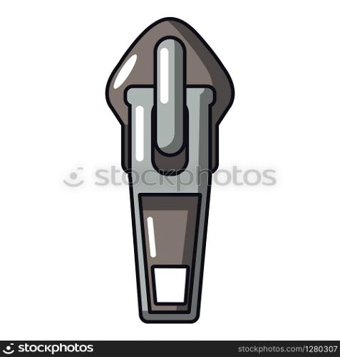Zip with hole icon. Cartoon illustration of zip with hole vector icon for web. Zip with hole icon, cartoon style