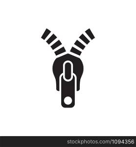zipper icon vector logo template in trendy flat style