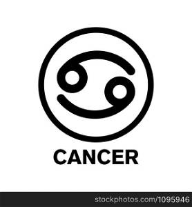 zodiac cancer icon vector design template