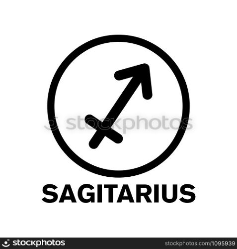 zodiac sagittarius icon vector design template