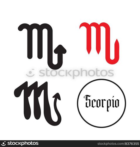 zodiac symbol scorpion icon vector illustration design