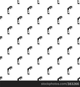 Zombie hand pattern. Simple illustration of zombie hand vector pattern for web. Zombie hand pattern, simple style