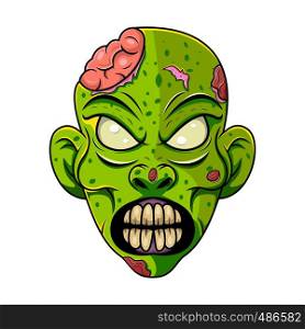 Zombie head mascot logo