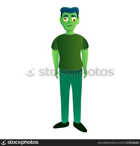 Zombie icon. Cartoon of zombie vector icon for web design isolated on white background. Zombie icon, cartoon style