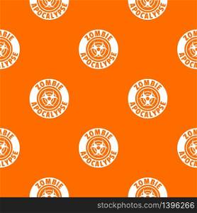 Zombie infection pattern vector orange for any web design best. Zombie infection pattern vector orange