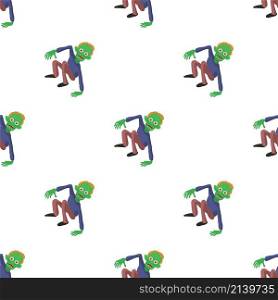 Zombie on the floor pattern seamless background texture repeat wallpaper geometric vector. Zombie on the floor pattern seamless vector