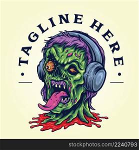 Zombie Vintage Horror Headphone Music