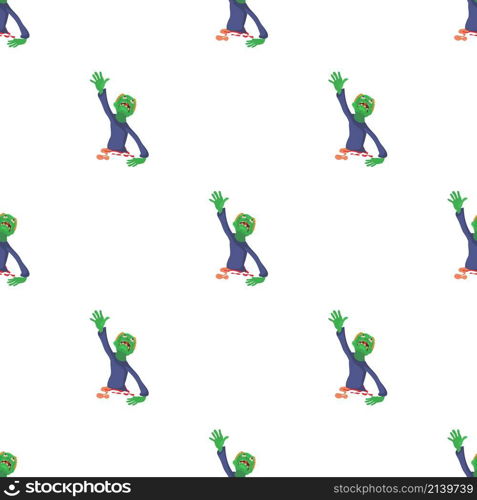 Zombie without lower body pattern seamless background texture repeat wallpaper geometric vector. Zombie without lower body pattern seamless vector
