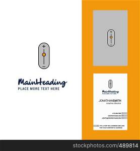 Zoom in zoom out Creative Logo and business card. vertical Design Vector