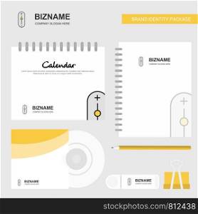 Zoom in zoom out Logo, Calendar Template, CD Cover, Diary and USB Brand Stationary Package Design Vector Template