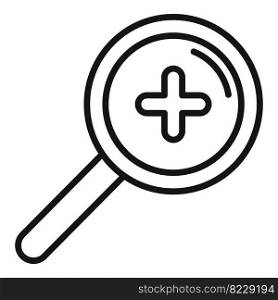 Zoom magnifier icon outline vector. User interface. Digital bar. Zoom magnifier icon outline vector. User interface