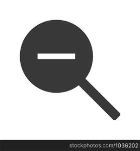 Zoom out or shrink icon symbol in simple vector style