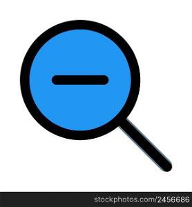 Zoom out tool for search and lookup
