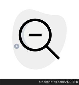 Zoom out tool for search and lookup