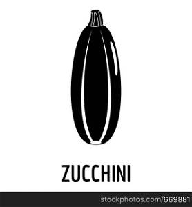 Zucchini icon. Simple illustration of zucchini vector icon for web. Zucchini icon, simple style.