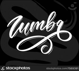 Zumba letter lettering calligraphy dance vector. Zumba letter lettering calligraphy dance vector brush