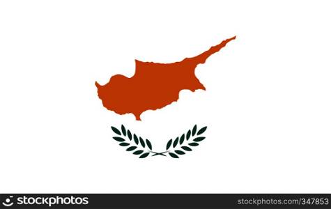Zypern flag image for any design in simple style. Zypern flag image
